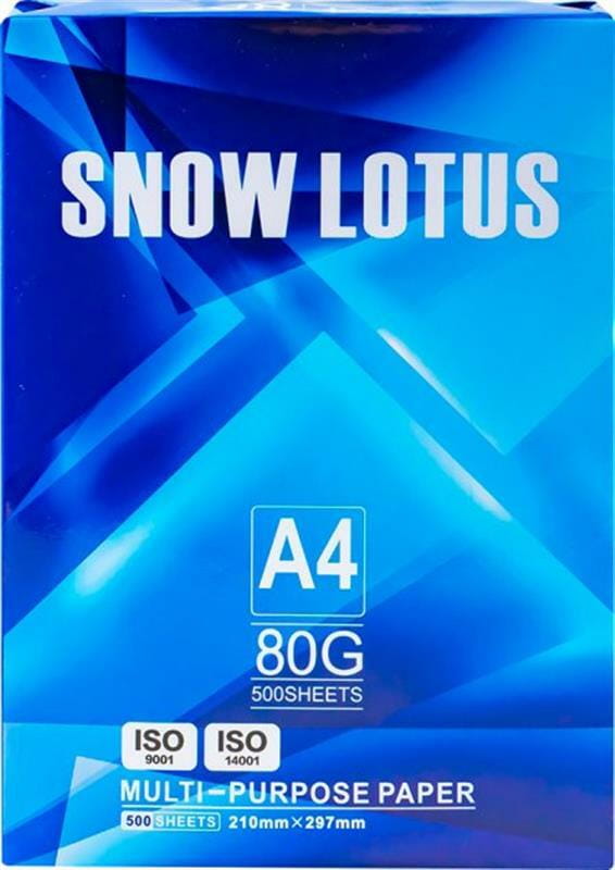 Папір Snow Lotus 80g/m2, A4, 500л, class C, білизна 148% CIE