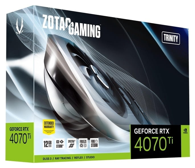 Видеокарта GF RTX 4070 Ti 12GB GDDR6X Trinity Gaming Zotac (ZT-D40710D-10P)