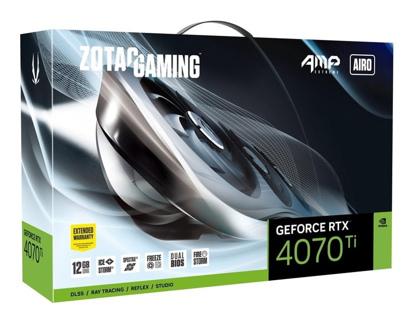 Видеокарта GF RTX 4070 Ti 12GB GDDR6X AMP Extreme AIRO Gaming Zotac (ZT-D40710B-10P)