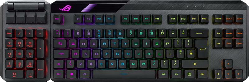 Клавиатура беспроводная Asus ROG Claymore II RD RGB WL Black (90MP01W0-BKUA01)