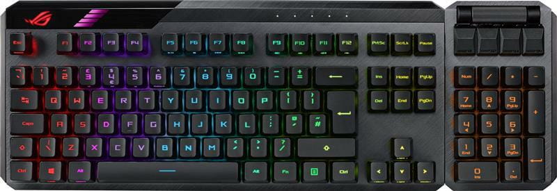 Клавиатура беспроводная Asus ROG Claymore II RD RGB WL Black (90MP01W0-BKUA01)