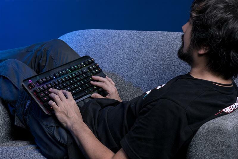 Клавиатура беспроводная Asus ROG Claymore II RD RGB WL Black (90MP01W0-BKUA01)