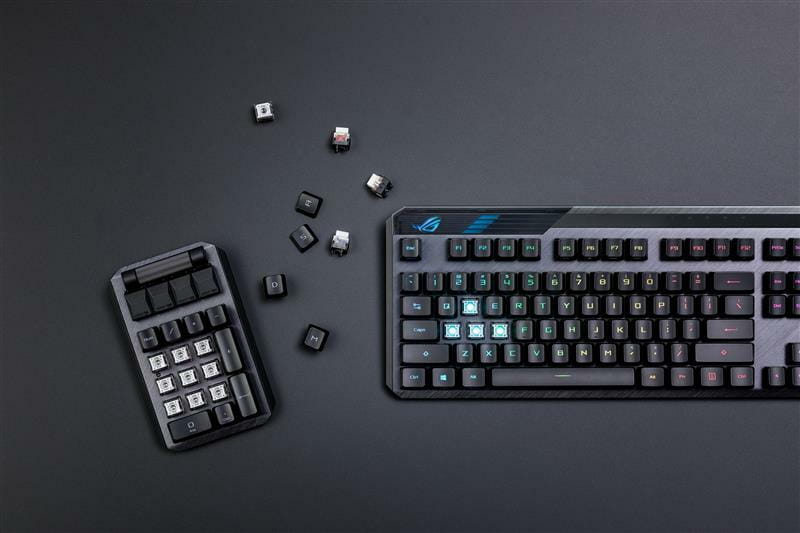 Клавиатура беспроводная Asus ROG Claymore II RD RGB WL Black (90MP01W0-BKUA01)