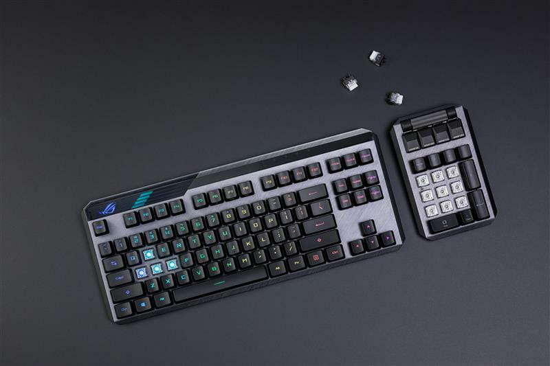 Клавиатура беспроводная Asus ROG Claymore II RD RGB WL Black (90MP01W0-BKUA01)