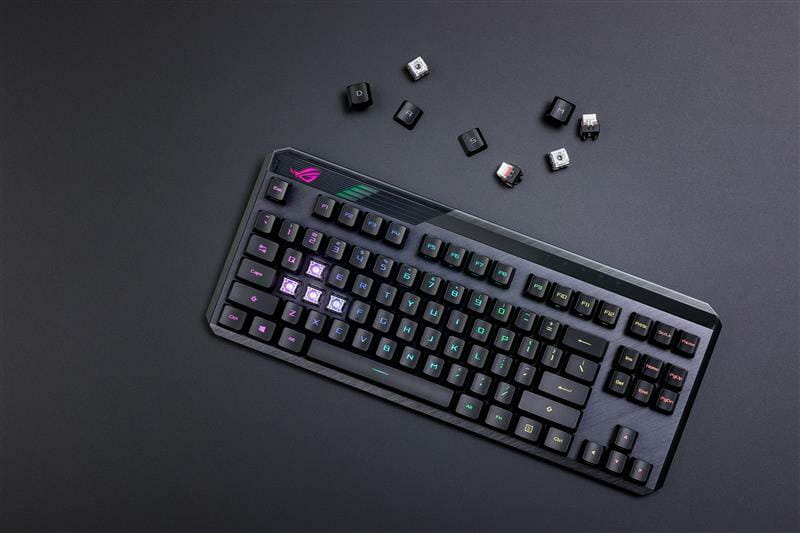 Клавиатура беспроводная Asus ROG Claymore II RD RGB WL Black (90MP01W0-BKUA01)