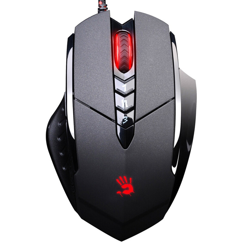 Мышь A4Tech V7MA Bloody Black Holeless