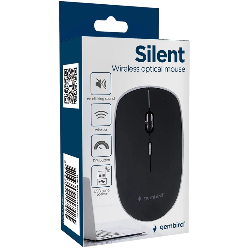 Миша бездротова Gembird MUSW-4BS-01 Black