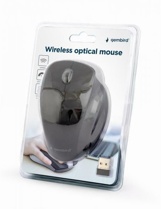 Мышь беспроводная Gembird MUSW-6B-02 Black