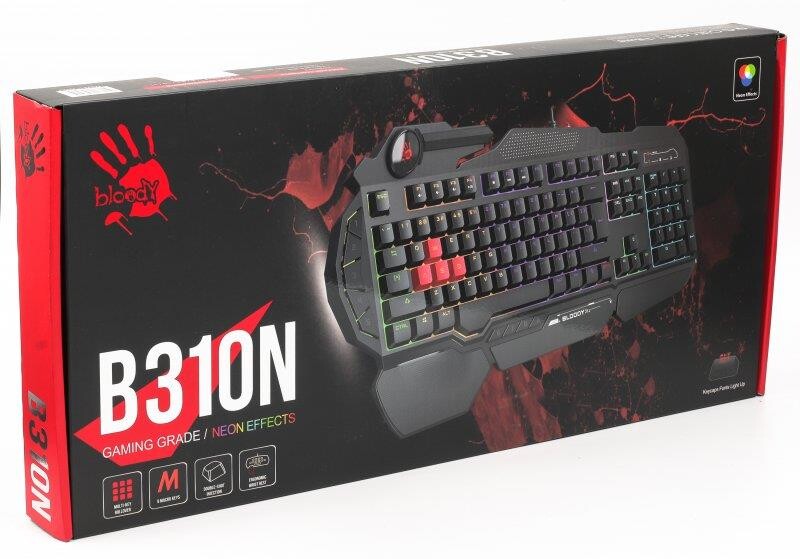 Клавіатура Bloody B310N Black USB