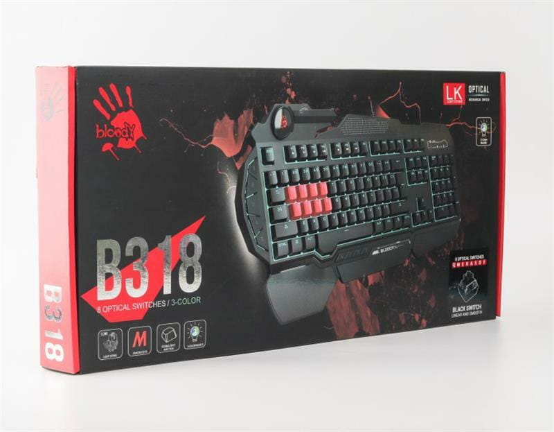 Клавіатура Bloody B318 LK Black USB