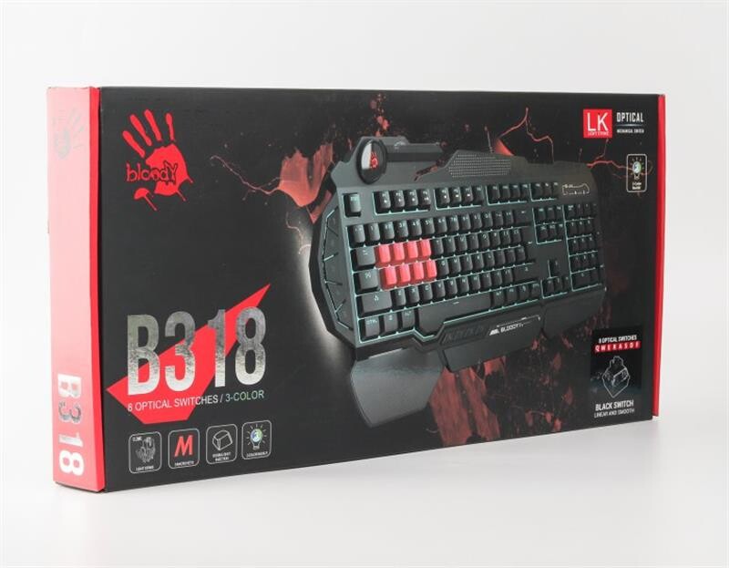Клавіатура Bloody B318 LK Black USB