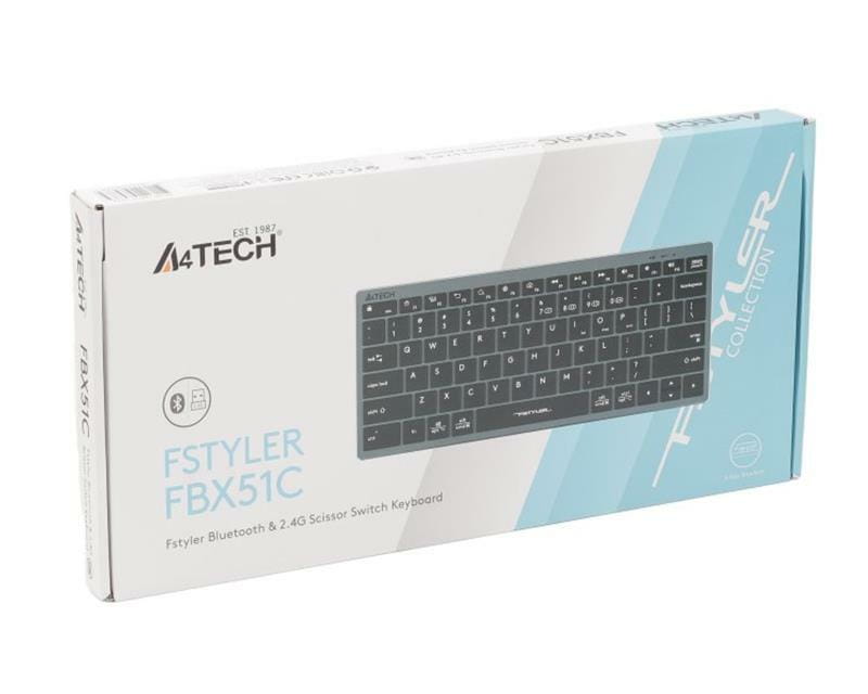 Клавиатура A4Tech Fstyler FBX51C Grey
