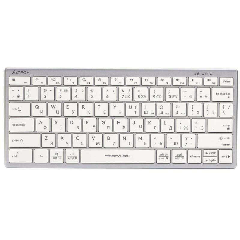 Клавиатура беспроводная A4Tech Fstyler FBX51C White