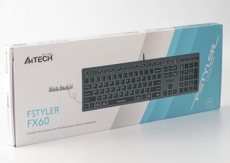 Клавіатура A4Tech Fstyler FX60 White Neon backlit