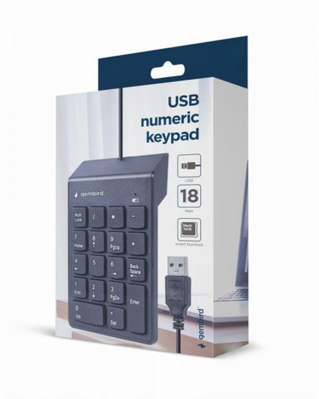Цифровой клавиатурный блок Gembird KPD-U-03 Black
