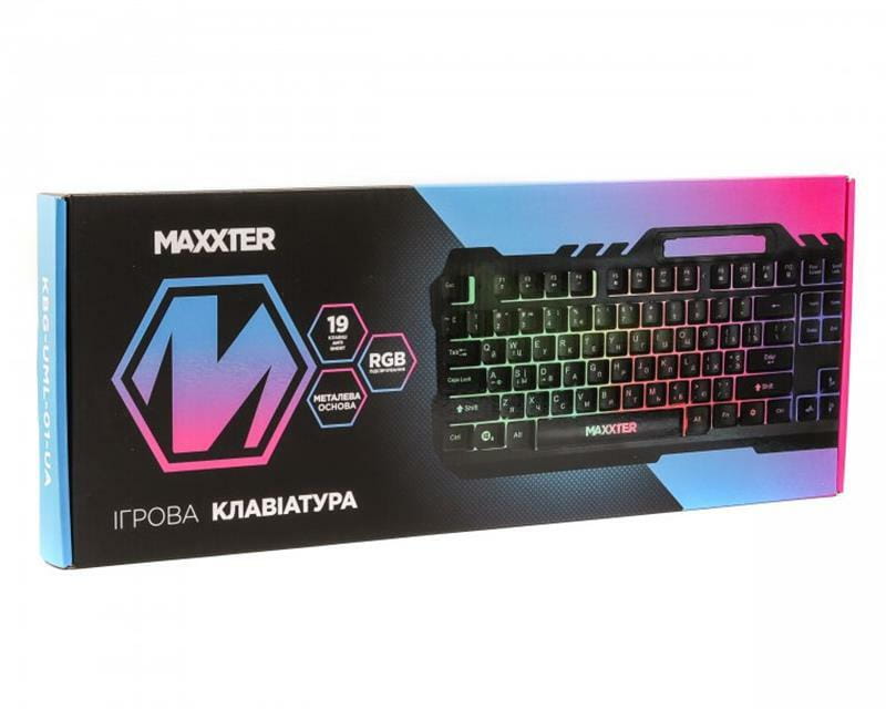 Клавиатура Maxxter KBG-UML-01-UA Black