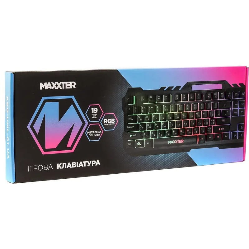 Клавиатура Maxxter KBG-UML-01-UA Black