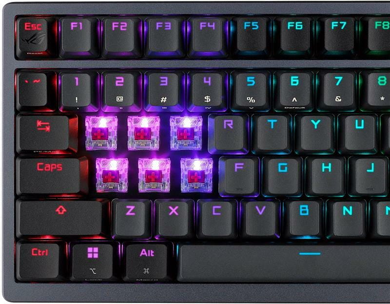 Клавиатура беспроводная Asus ROG Azoth RGB WL BT Black (90MP0316-BKUA01)