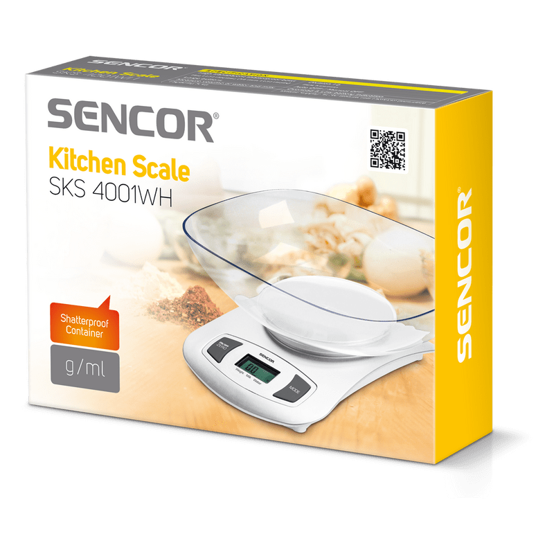 Весы кухонные Sencor SKS 4001WH