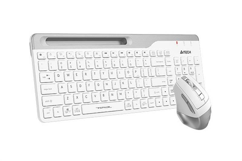 Комплект (клавиатура, мышь) беспроводной A4Tech FB2535C Icy White