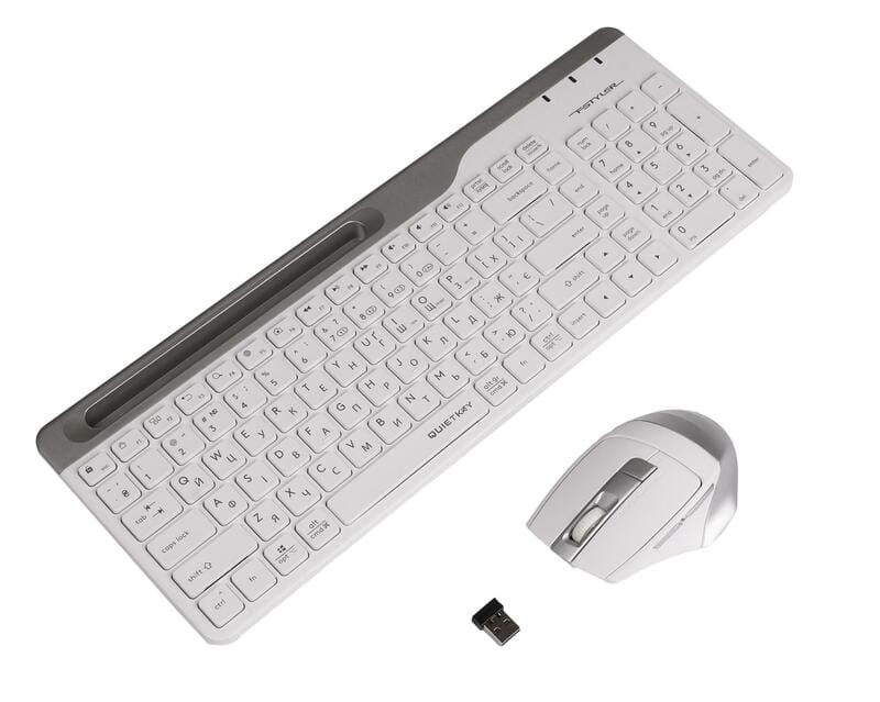 Комплект (клавиатура, мышь) беспроводной A4Tech FB2535C Icy White