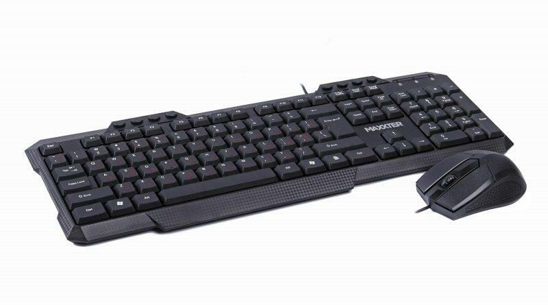 Комплект (клавіатура, мишка) Maxxter KMS-CM-02-UA Black