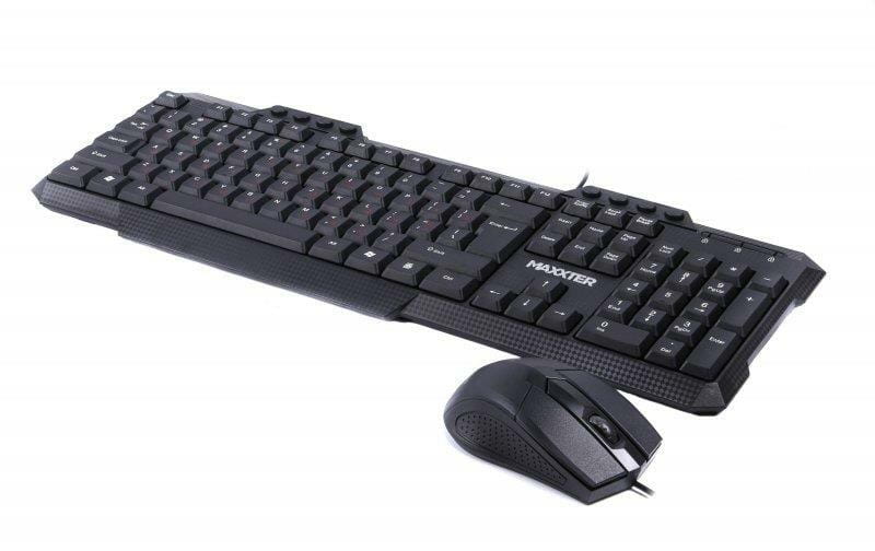 Комплект (клавіатура, мишка) Maxxter KMS-CM-02-UA Black