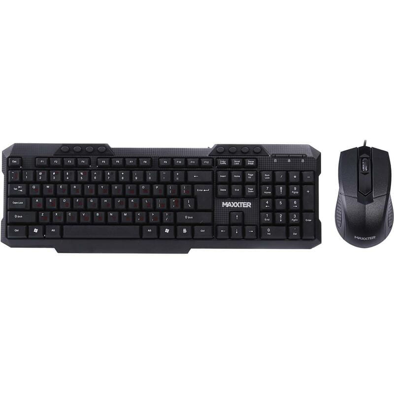 Комплект (клавиатура, мышь) Maxxter KMS-CM-02-UA Black