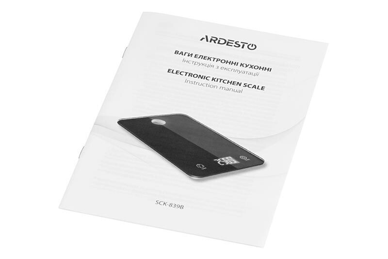 Ваги кухонні Ardesto SCK-839B