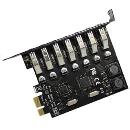 Контроллер Voltronic (YT=C-PCI-Е-7*USB3.0/23146) PCI-Е-USB 3.0, 7 портов, 5Gbps, BOX