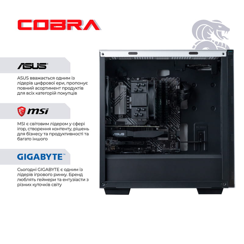 Персональный компьютер COBRA Gaming (A36.32.H2S10.67XT.A4131)
