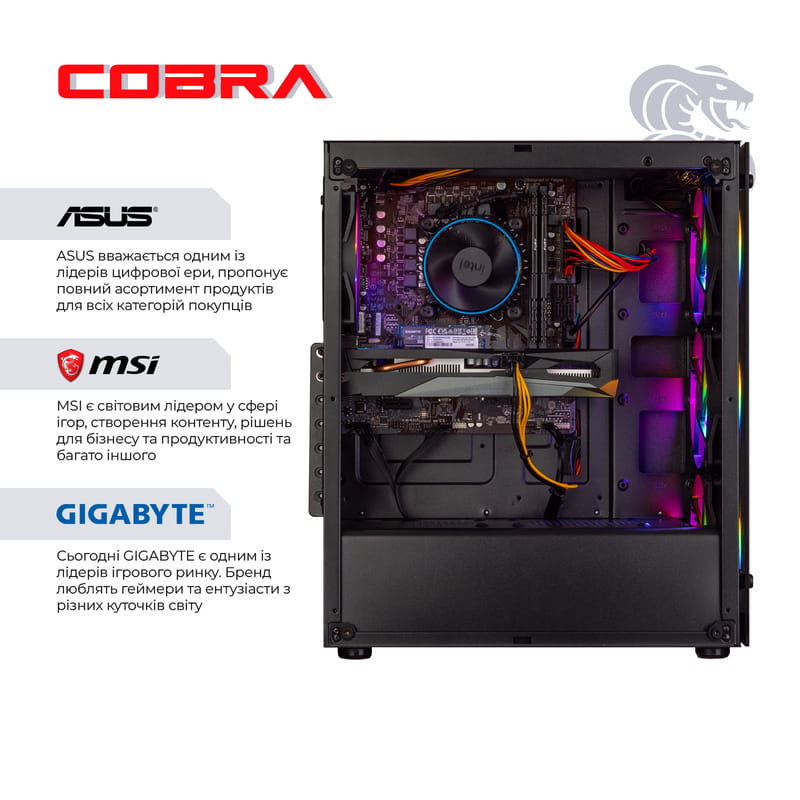 Персональный компьютер COBRA Advanced (I11F.16.S4.166S.A4243)