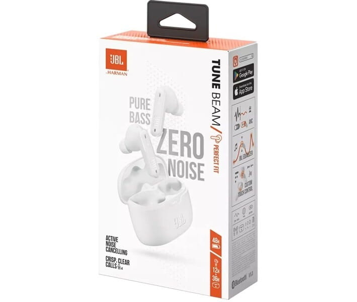 Bluetooth-гарнитура JBL Tune Beam White (JBLTBEAMWHT)
