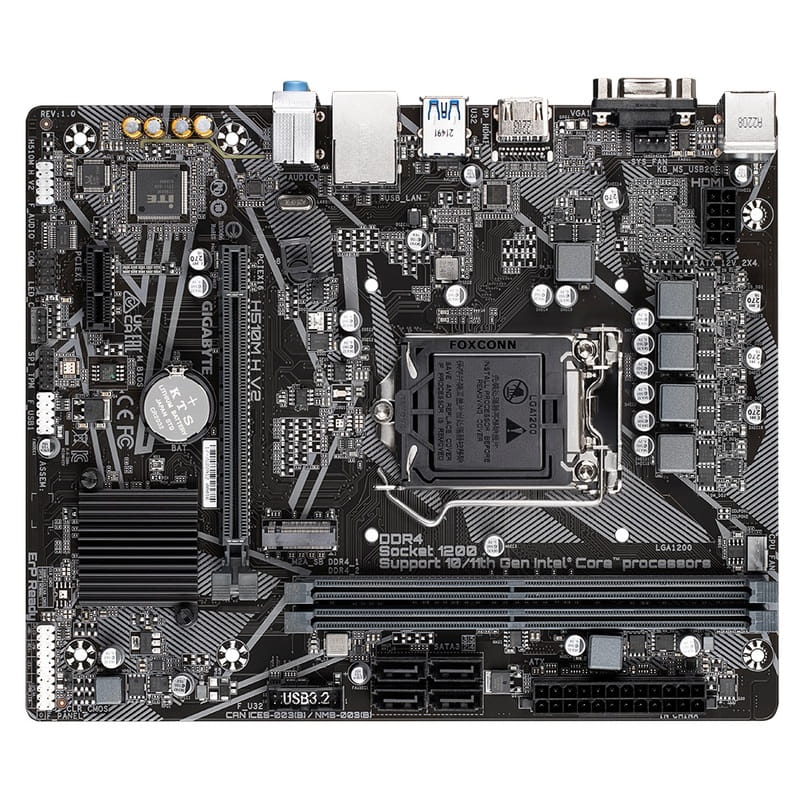 Материнская плата Gigabyte H510M H V2 Socket 1200