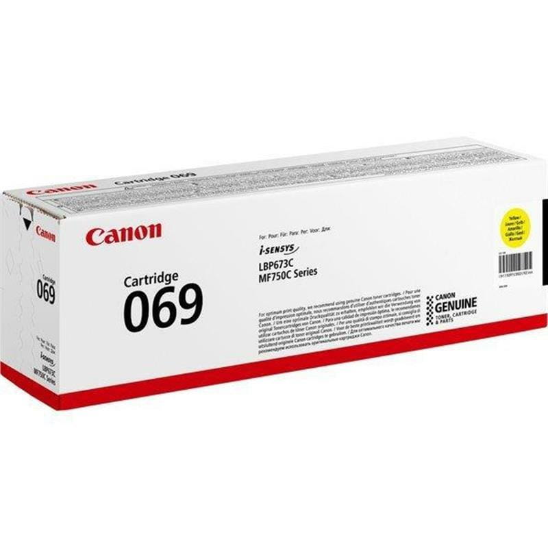 Картридж Canon 069 MF752Cdw/MF754Cdw/LBP673Cdw Yellow (5091C002)