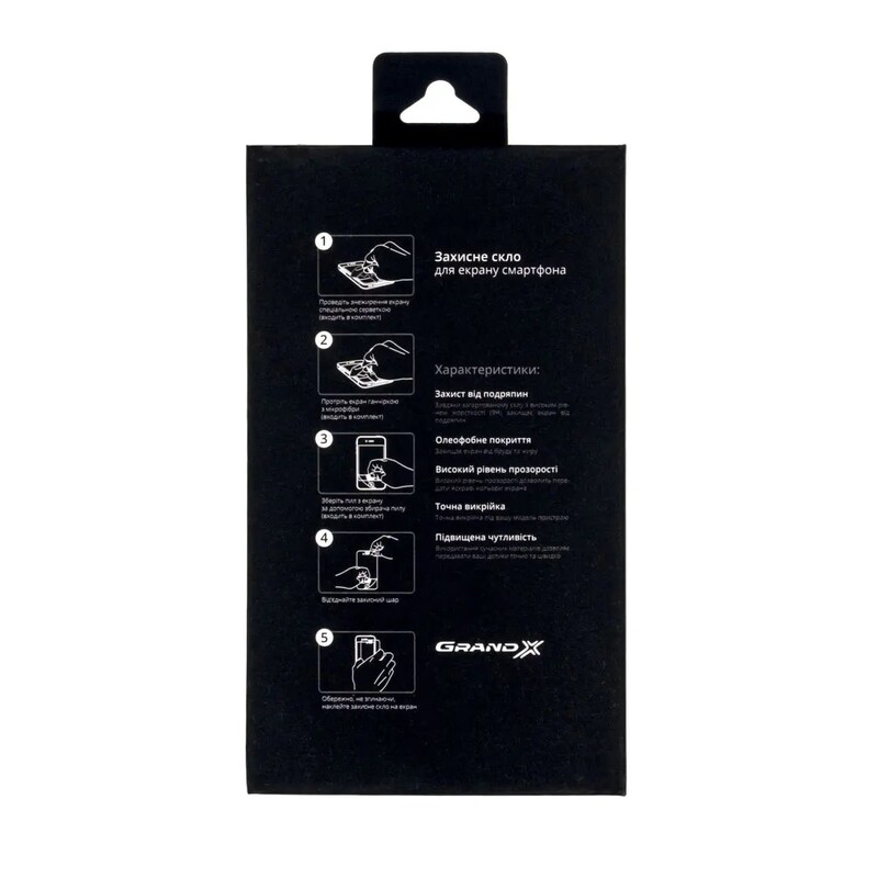 Захисне скло Grand-X для Apple iPhone 14 Pro 9D Black (AIP14PR9D)