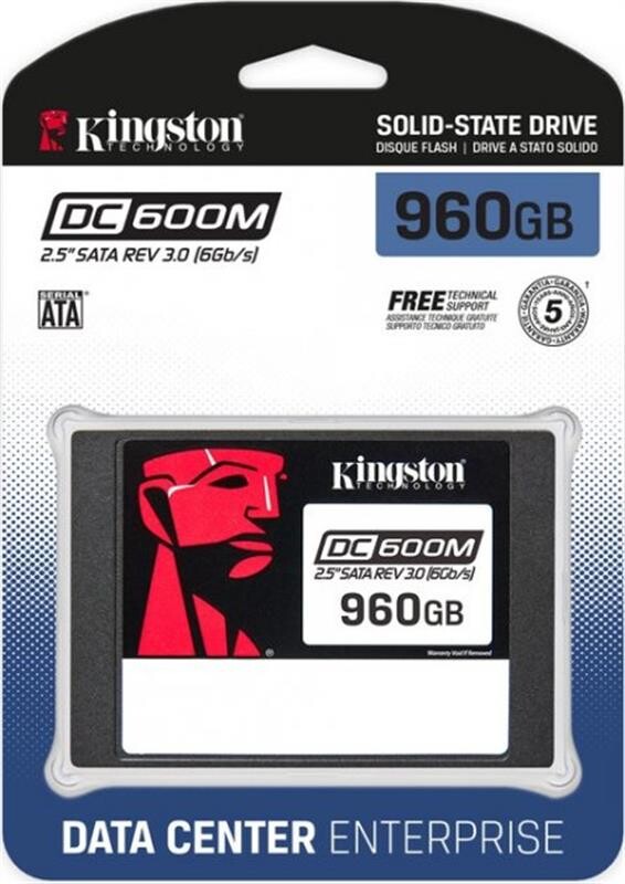Накопитель SSD  960GB Kingston SSD DC600M 2.5" SATAIII 3D TLC (SEDC600M/960G)