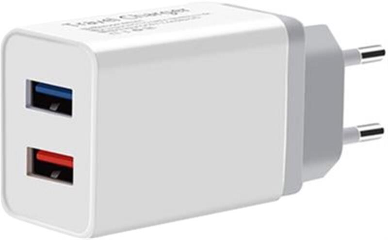 Сетевое зарядное устройство XoKo WC-210 (2USB, 2.4A) White (WC-210-WH)