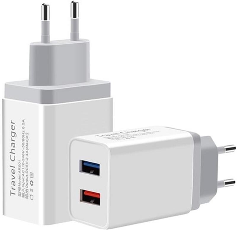 Сетевое зарядное устройство XoKo WC-210 (2USB, 2.4A) White (WC-210-WH)