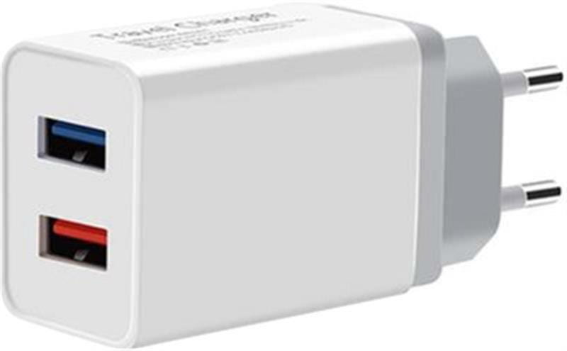 Мережевий зарядний пристрій XoKo WC-210 (2USB, 2.4A) White (WC-210-WH)