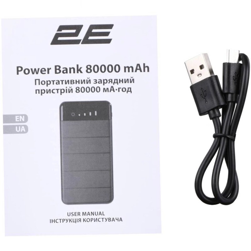 Универсальная мобильная батарея 2E Solar 8000mAh Black (2E-PB814-BLACK)