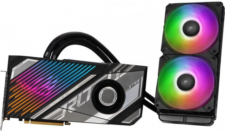 Видеокарта GF RTX 4090 24GB GDDR6X ROG Strix LC Gaming OC Asus (ROG-STRIX-LC-RTX4090-O24G-GAMING)