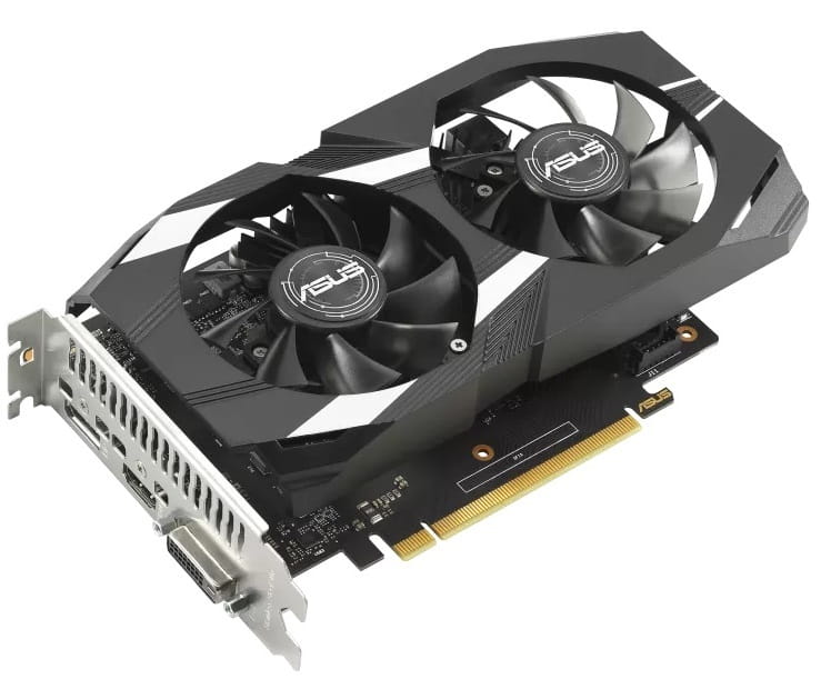 Видеокарта GF GTX 1650 4GB GDDR6 Dual V2 Asus (DUAL-GTX1650-4GD6-P-V2)