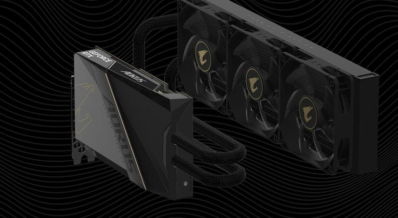 Видеокарта GF RTX 4090 24GB GDDR6X Aorus Xtreme Waterforce Gigabyte (GV-N4090AORUSX W-24GD)