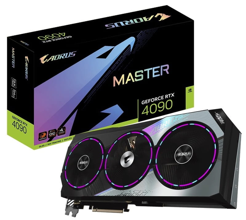 ▷ Відеокарта GF RTX 4090 24GB GDDR6X Aorus Master Gigabyte (GV