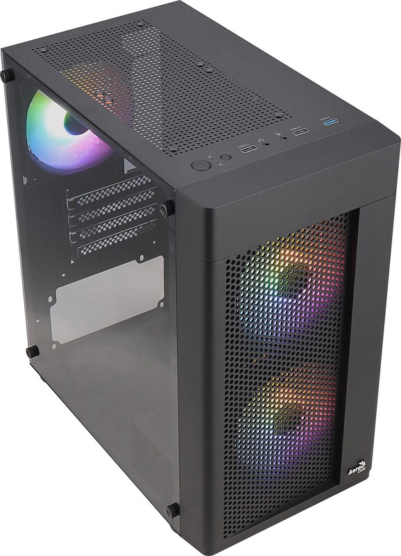 Корпус AeroCool Hexform-G-BK-v2 (ACCX-PV38002.11) Black 500W