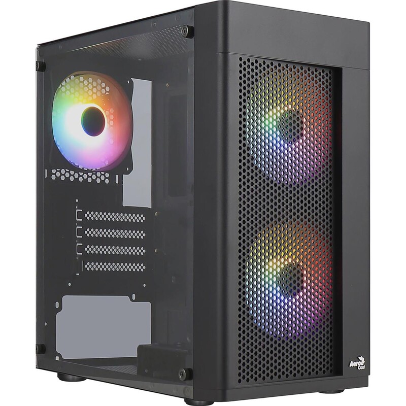 Корпус AeroCool Hexform-G-BK-v2 (ACCX-PV38002.11) Black 500W