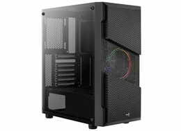 Корпус AeroCool Menace Saturn FRGB-G-BK-v1 (ACCX-PV20000.11) Black + БЖ VX Plus 600 600W