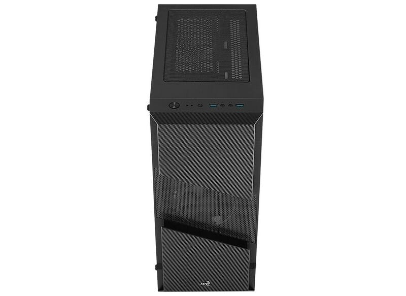 Корпус AeroCool Menace Saturn FRGB-G-BK-v1 (ACCX-PV20000.11) Black + БЖ VX Plus 600 600W