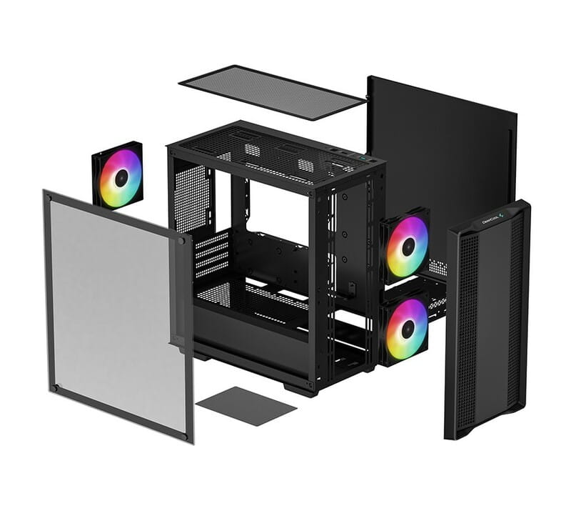 Корпус DeepCool CC360 ARGB (R-CC360-BKAPM3-G-1) без БП